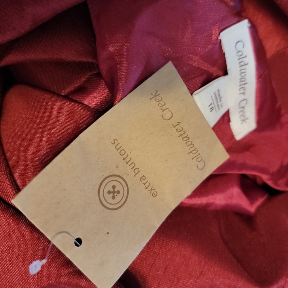 Coldwater Creek Autumn Red Blazer - Picture 6 of 6